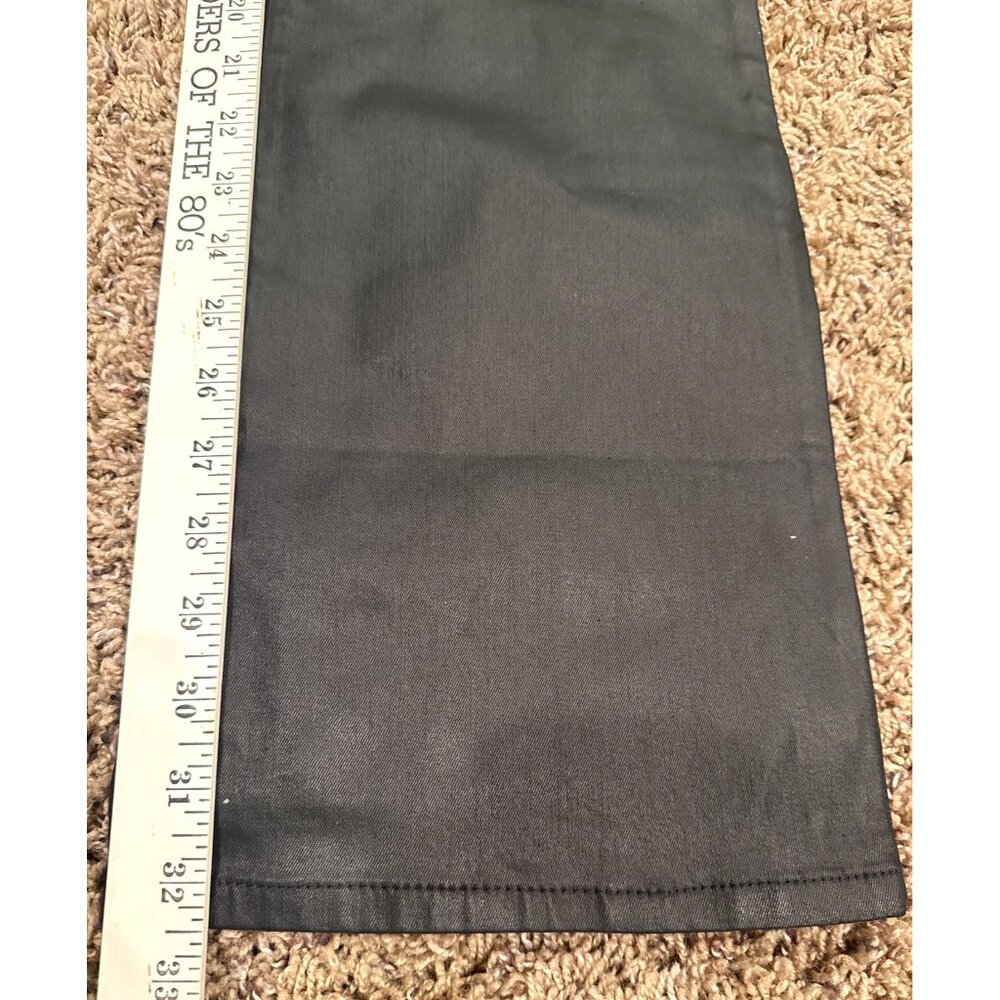 NWT Banana Republic Women's Low-Rise Bootcut Black Shiny Jeans Size 29/8 - Picture 8 of 12